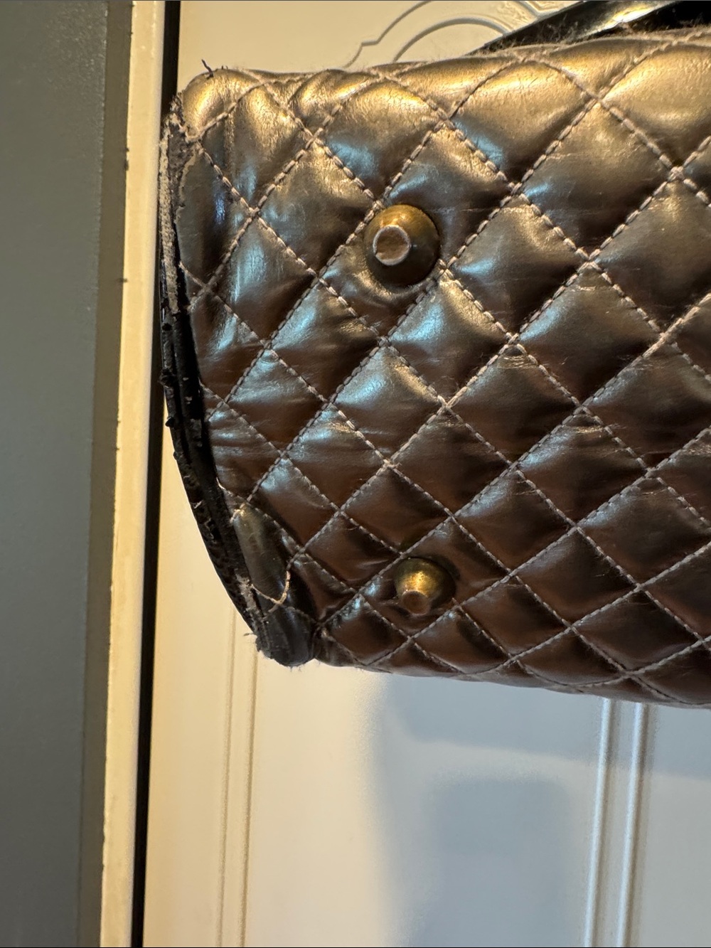 Rare Double D Ranch Metallic Quilted Thunderbird Graphic Tote - Picture 11 of 13